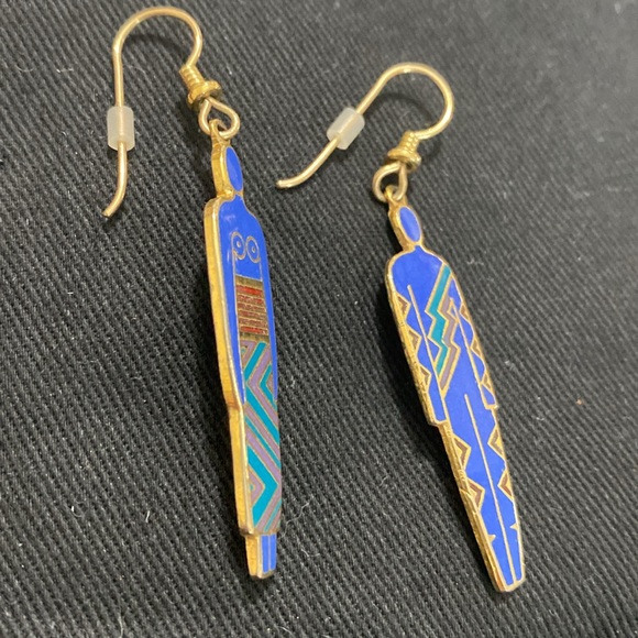Vintage Laurel Burch Man & Woman Earrings - Picture 4 of 4